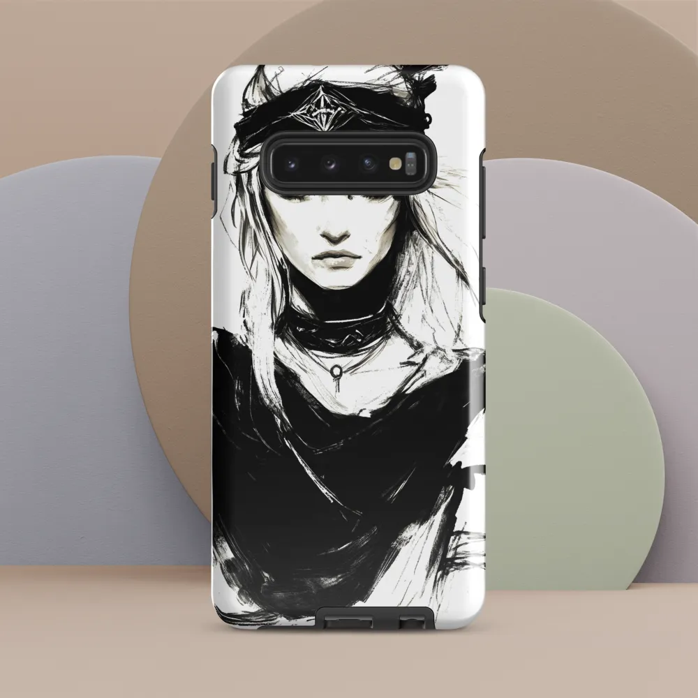 Intense Femininity in Monochrome | Phone Case |  S10 Plus | Tough Case | Glossy