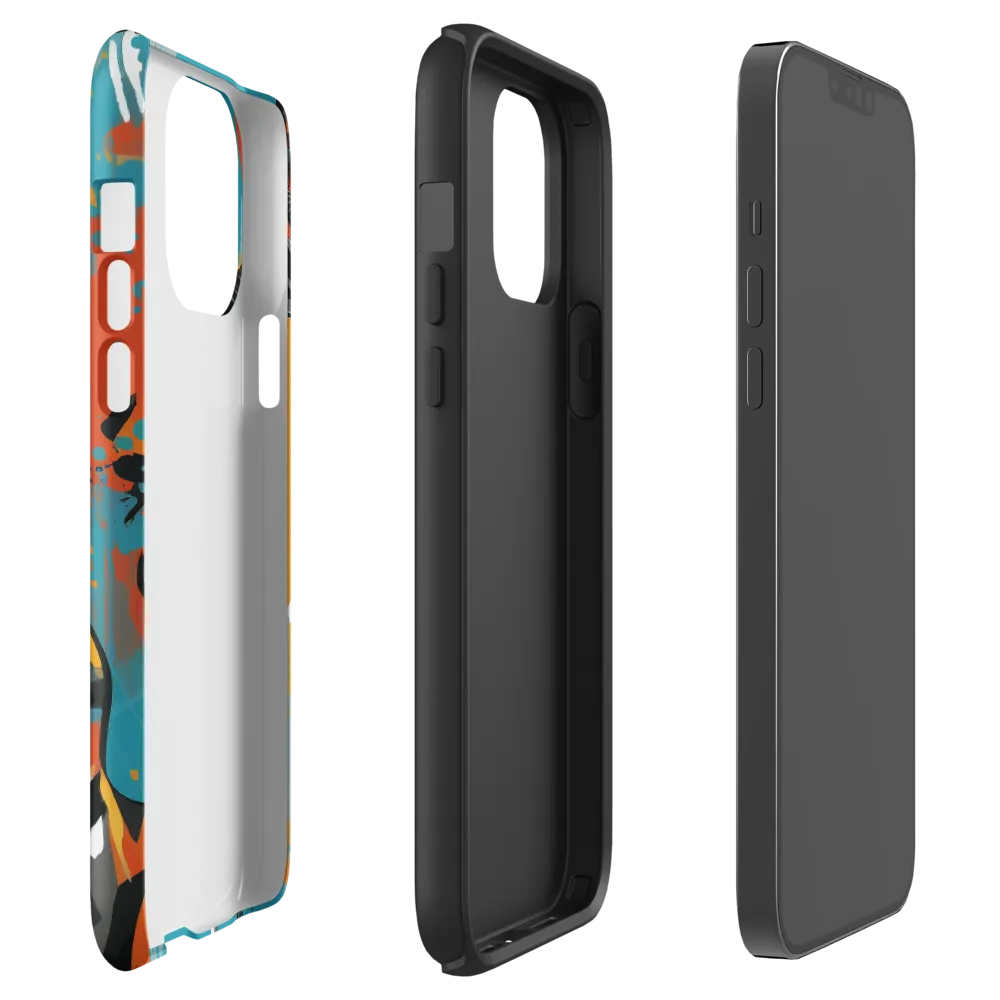 Dynamic Antelope in Vivid Abstract