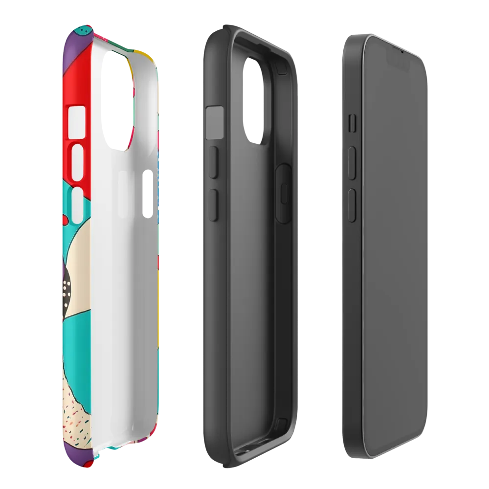 Playful Geometry in Color | Phone Case |  14 | Tough Case | Matte