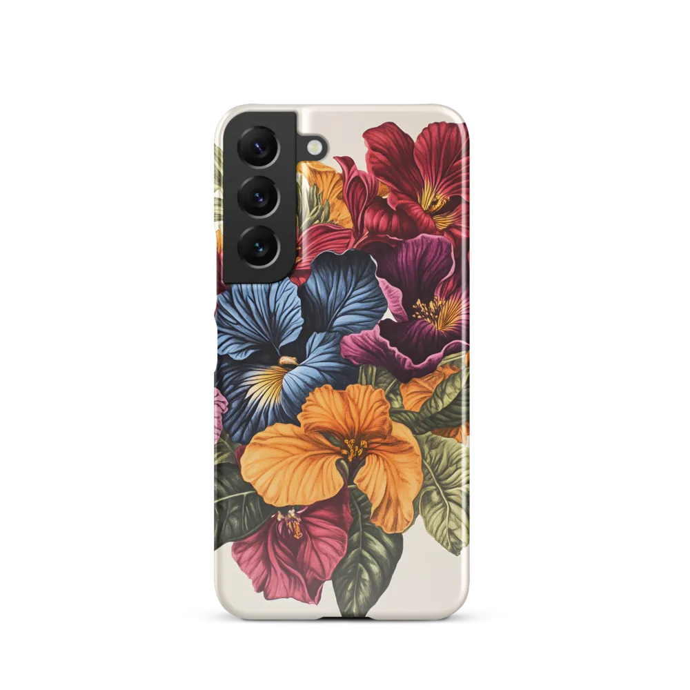 Floral Symphony in Color | Phone Case |  S22 | Snap Case | Glossy