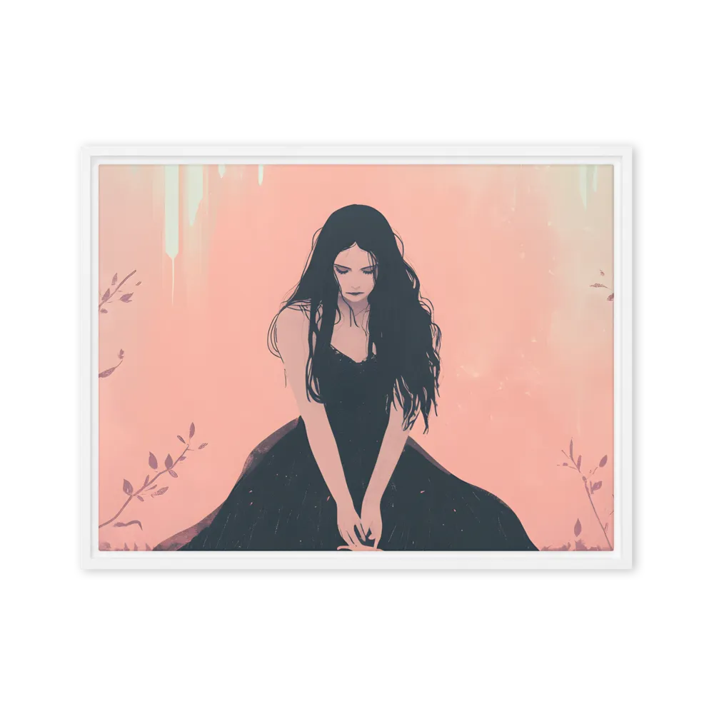 The Guardian of Solitude | Canvas with White Frame | 18″×24″