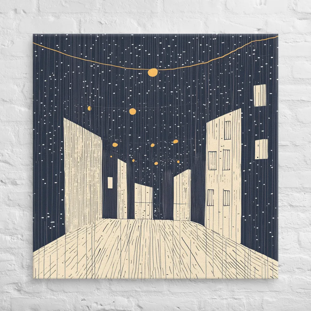 Under the Starry Canvas | Canvas | 37″×37″