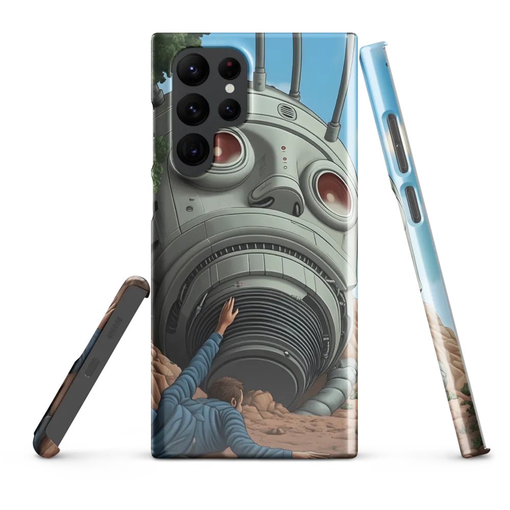 The Descent into Technological Abyss | Phone Case |  S22 Ultra | Snap Case | Glossy
