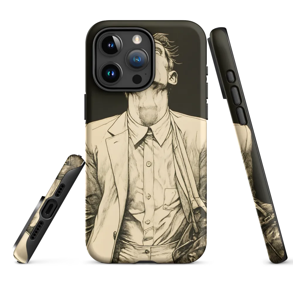 Desperate Gaze | Phone Case |  15 Pro Max | Tough Case | Matte
