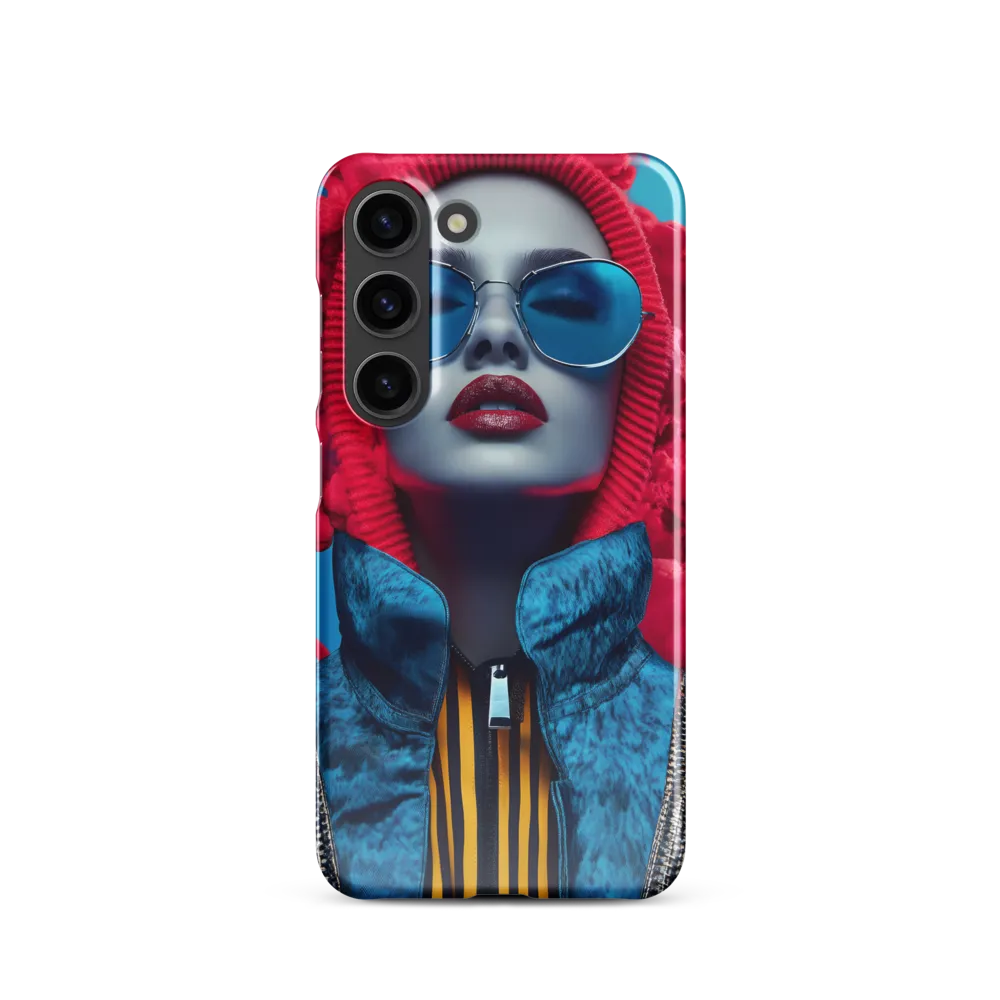 Bold Elegance in Digital Fashion | Phone Case |  S23 | Snap Case | Glossy