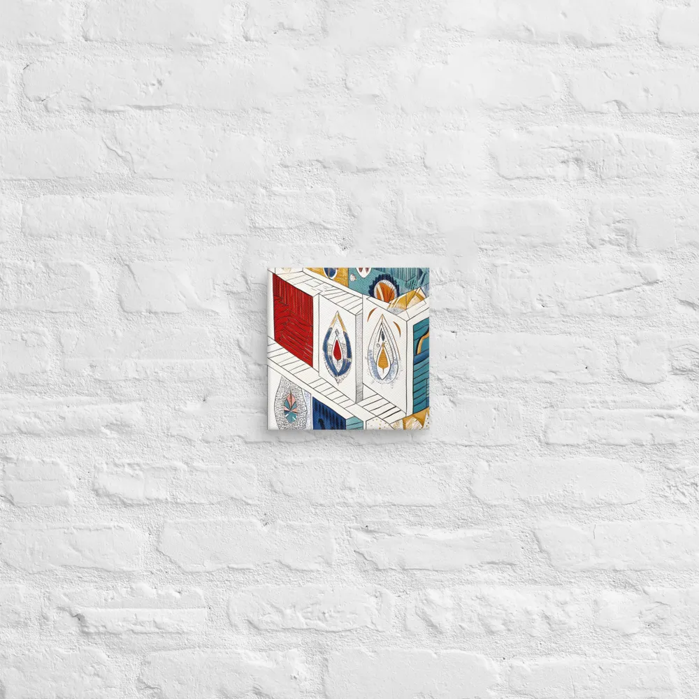 Symphony of Geometric Harmony | Canvas | 8″×8″