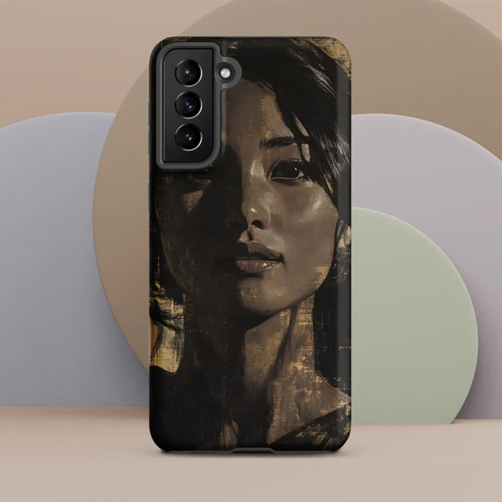 Golden Gaze: A Contemporary Portrait