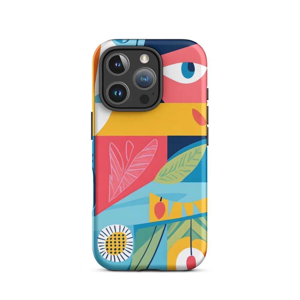 Vibrant Geometric Visage