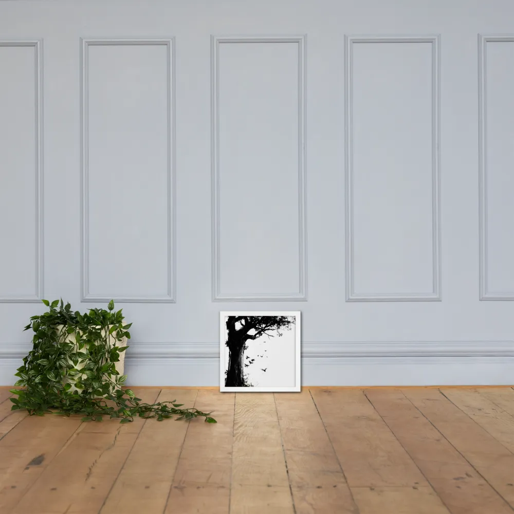 Whispers of Nature | Poster with White Frame | 12″×12″