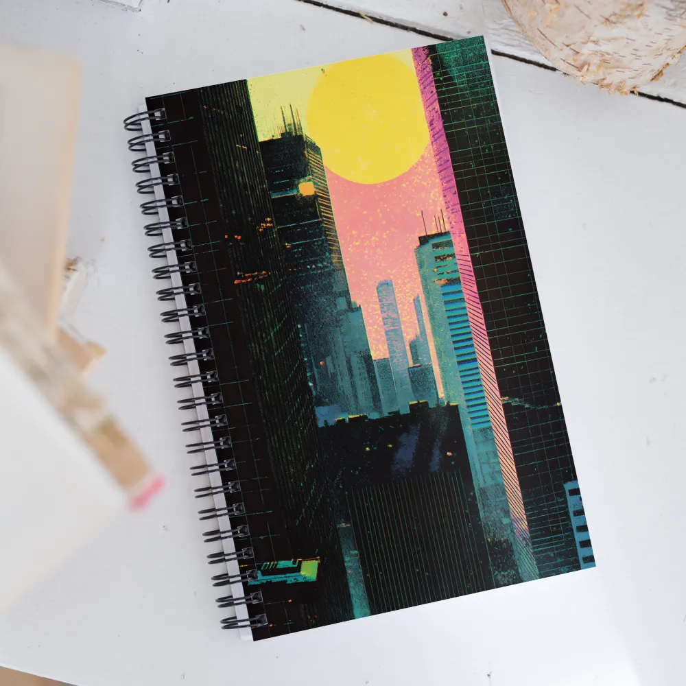 Nostalgic Urban Dreamscape | Spiral Notebook