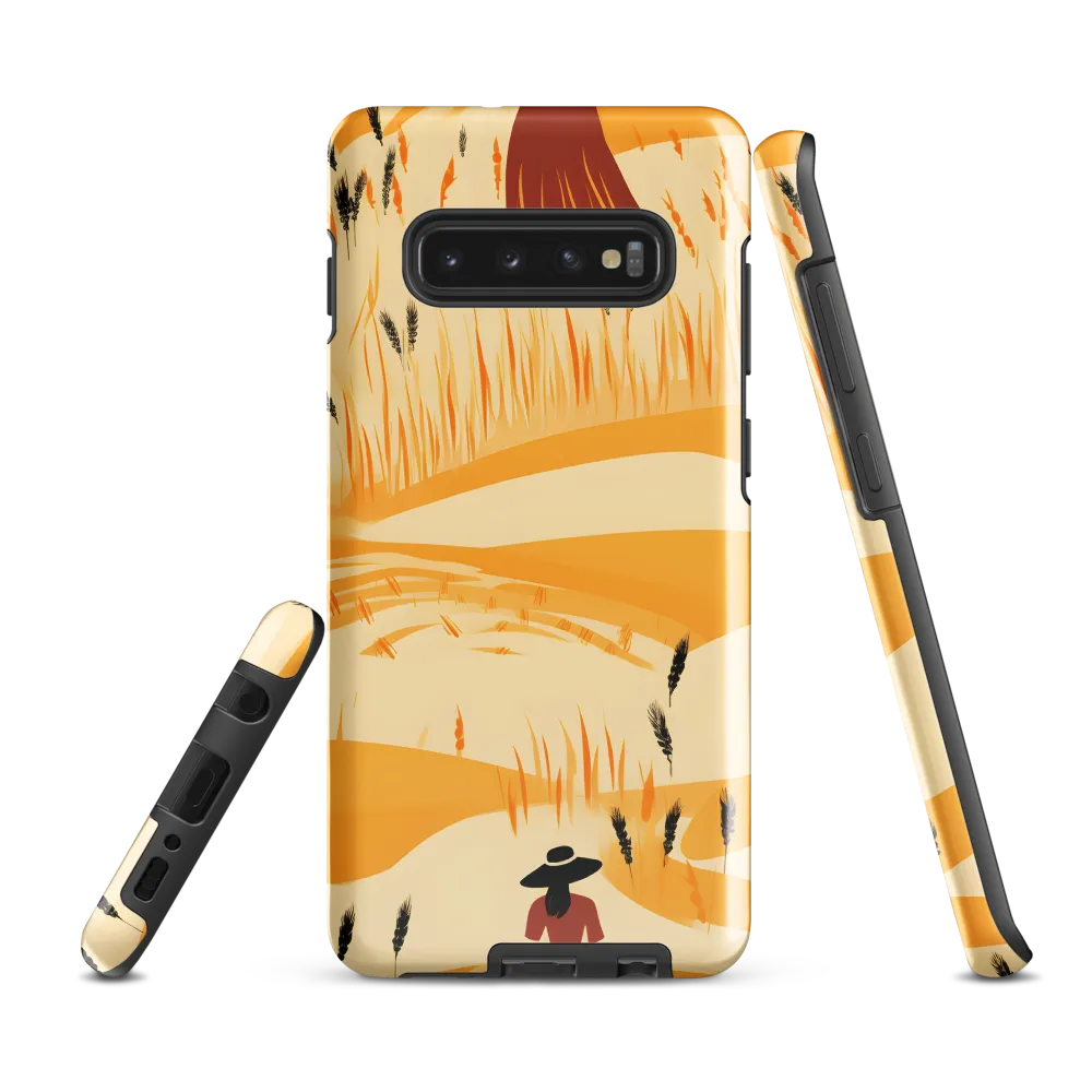 Embracing the Fields: A Floral Journey | Phone Case |  S10 Plus | Tough Case | Glossy