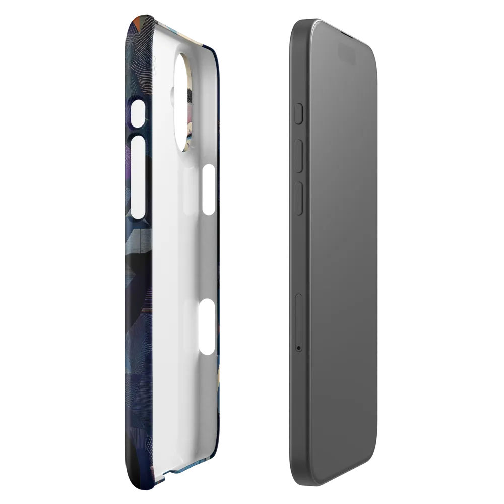 Fragmented Mystery: A Modern Portrait | Phone Case |  16 Plus | Snap Case | Glossy