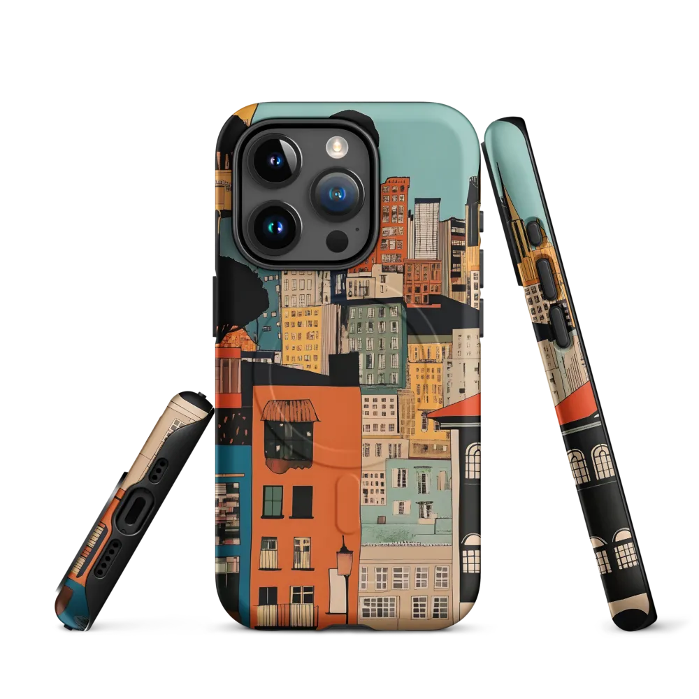 Urban Fusion: A Colorful Cityscape