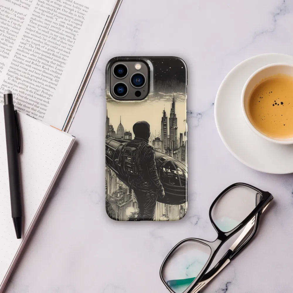 Pilot of the Dystopian Skies | Phone Case |  13 Pro Max | Snap Case | Glossy
