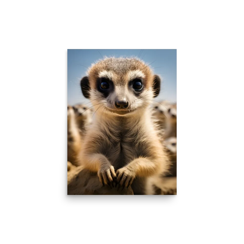 Curious Stance: The Meerkat's Gaze | Poster | 12″×16″