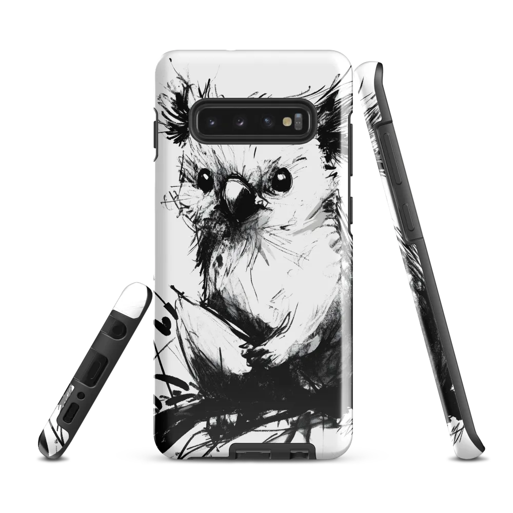 Whimsical Koala in Ink | Phone Case |  S10 Plus | Tough Case | Glossy