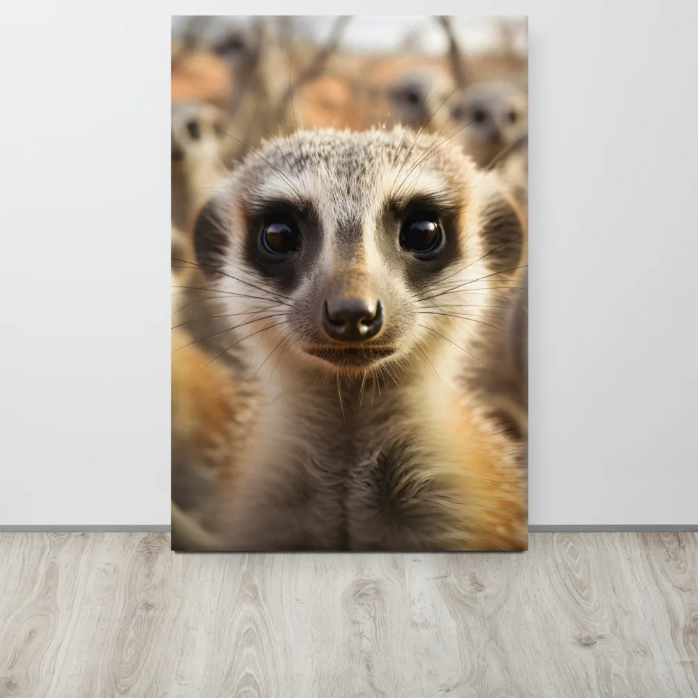 Curious Meerkats in Community | Art Print