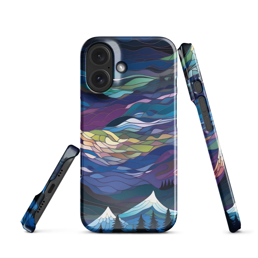 Twilight Peaks: An Abstract Mountain Landscape | Phone Case