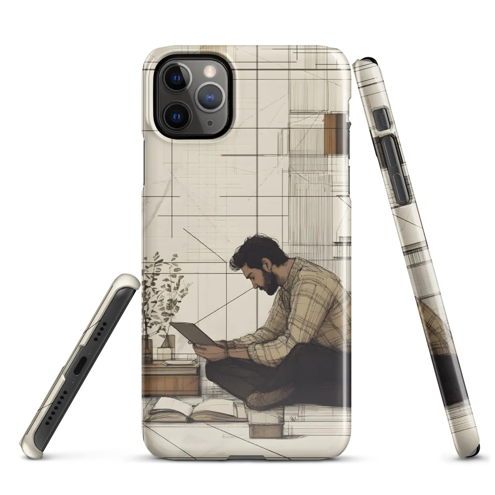 Quiet Reflections in Line | Phone Case |  11 Pro Max | Snap Case | Glossy