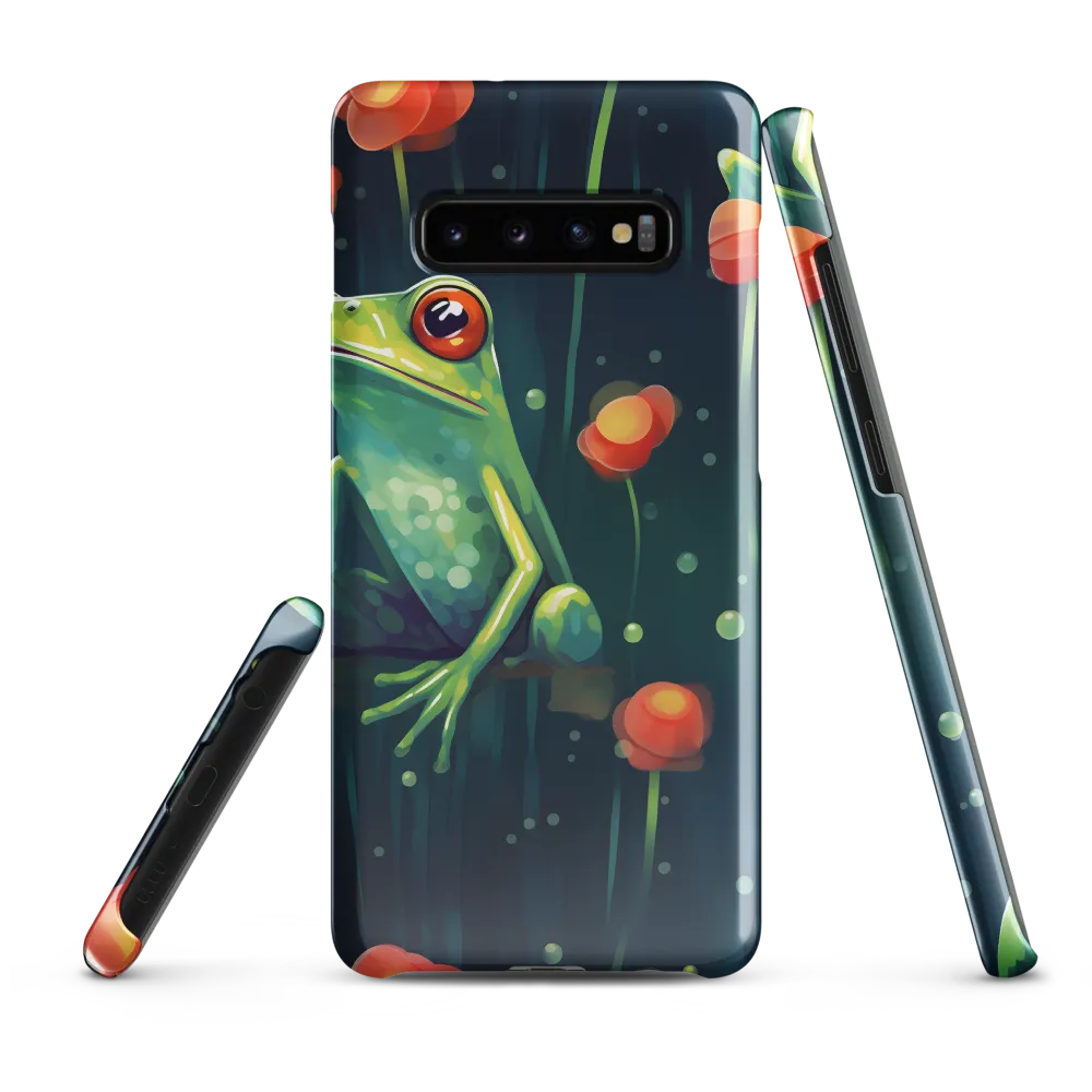 Playful Frogs in a Lush Pond | Phone Case |  S10 Plus | Snap Case | Glossy