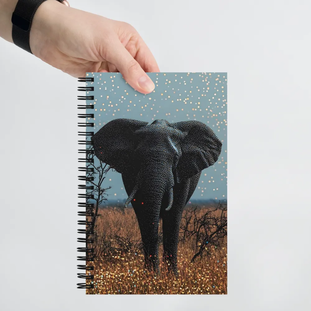 Majestic Presence: The Surreal Elephant | Spiral Notebook