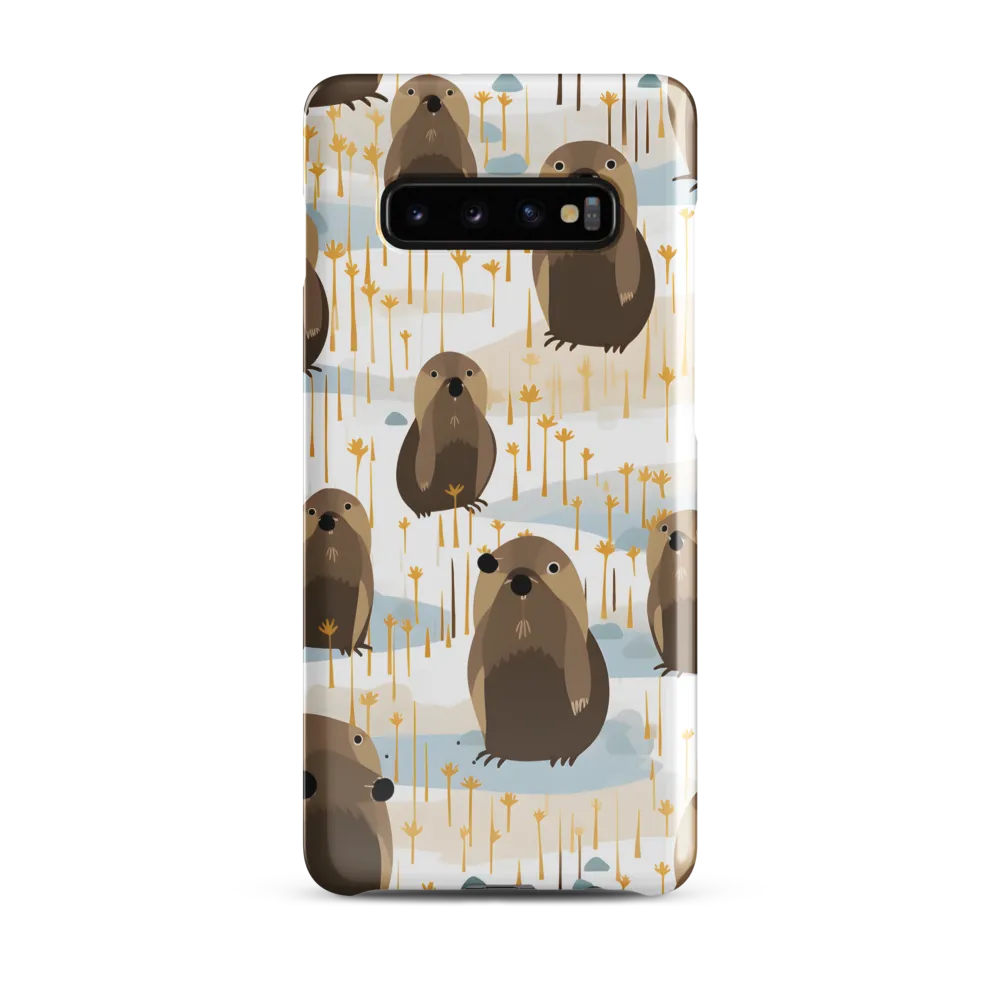 Whimsical Waters: A Celebration of Otters and Seals | Phone Case |  S10 Plus | Snap Case | Glossy