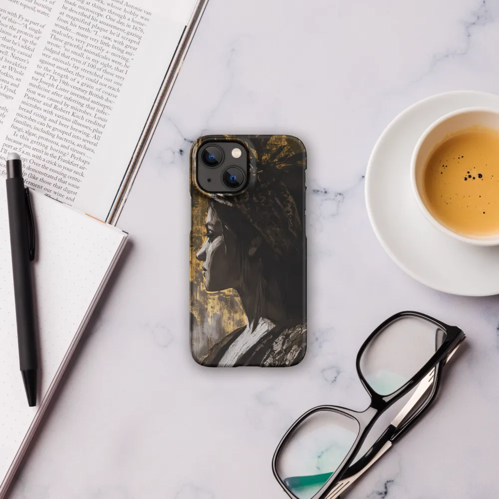 Golden Elegance: A Modern Profile Portrait