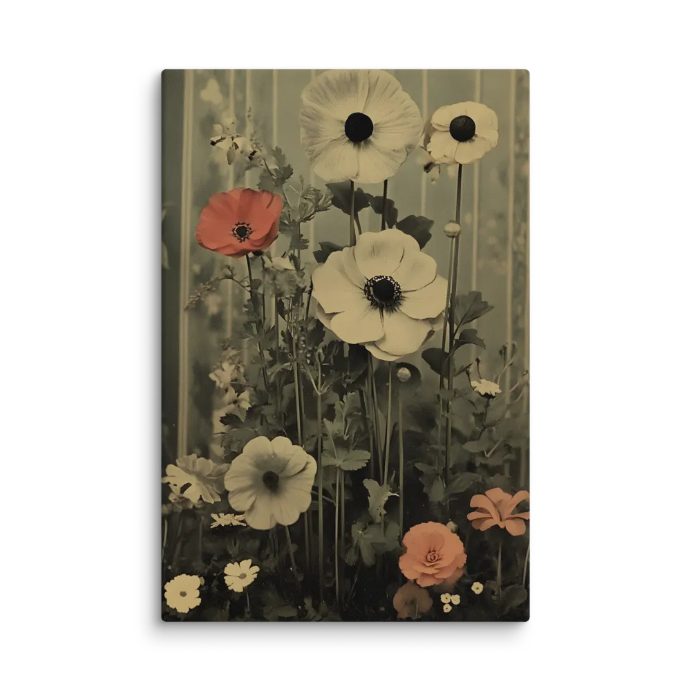 Sepia Floral Study 
 Canvas | 32″x 48″
