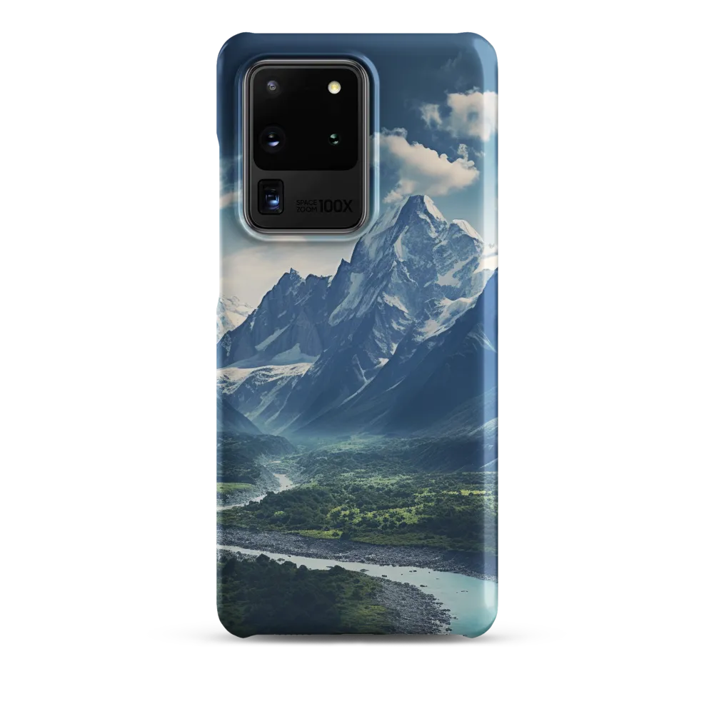 Majestic Serenity: A Landscape of Mountains and Rivers | Phone Case |  S20 Ultra | Snap Case | Matte