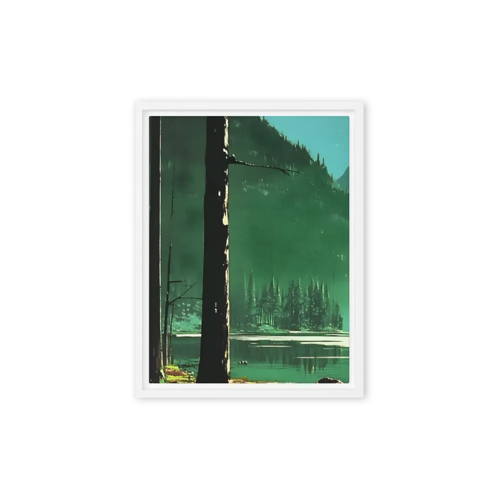 Reflections of Tranquility | Canvas with White Frame | 9″×12″
