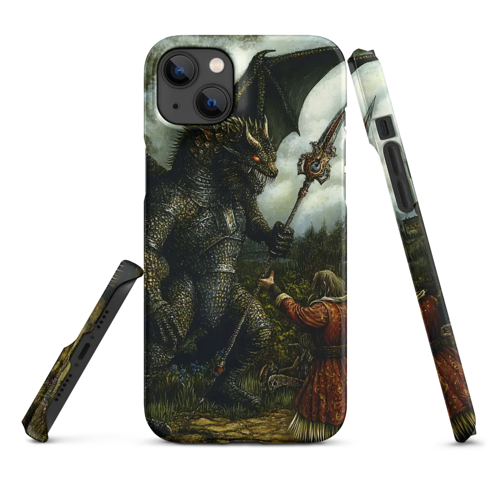 The Confrontation: Dragon vs. Wizard | Phone Case |  14 Plus | Snap Case | Matte