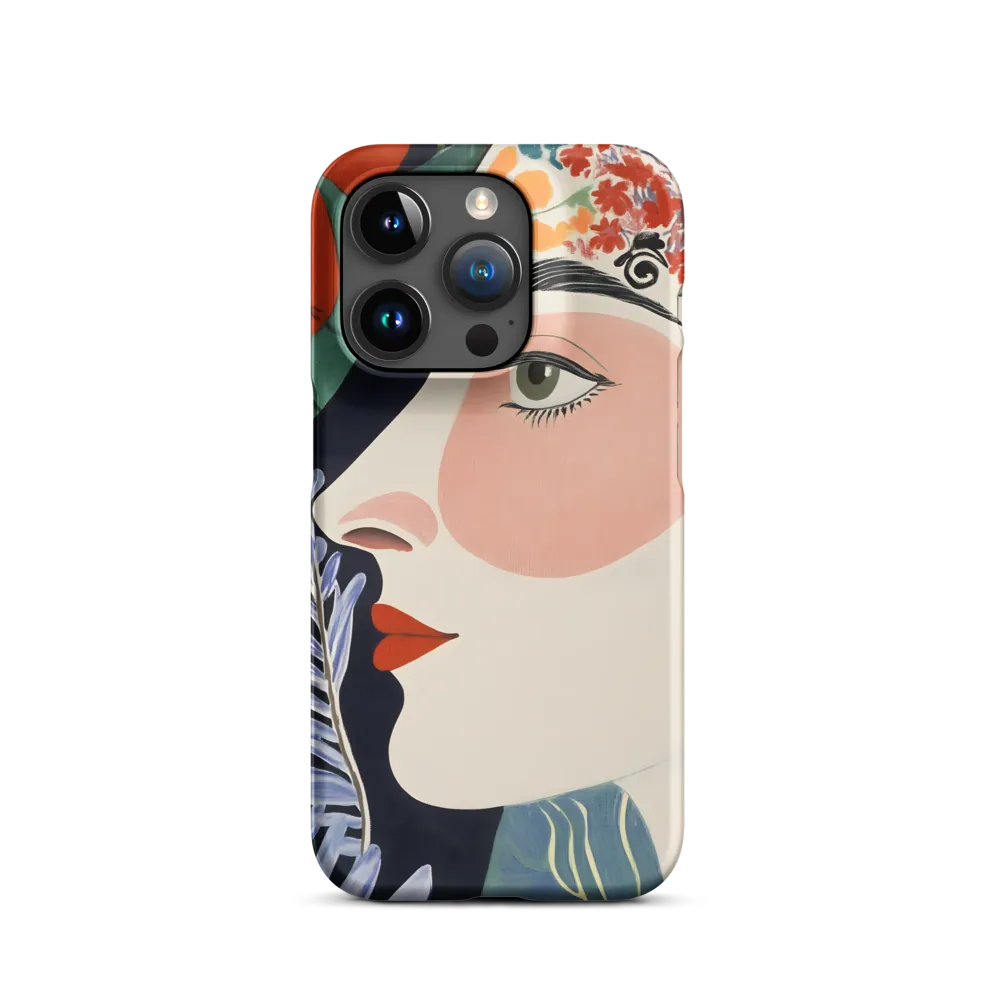 Floral Serenade: A Modern Portrait