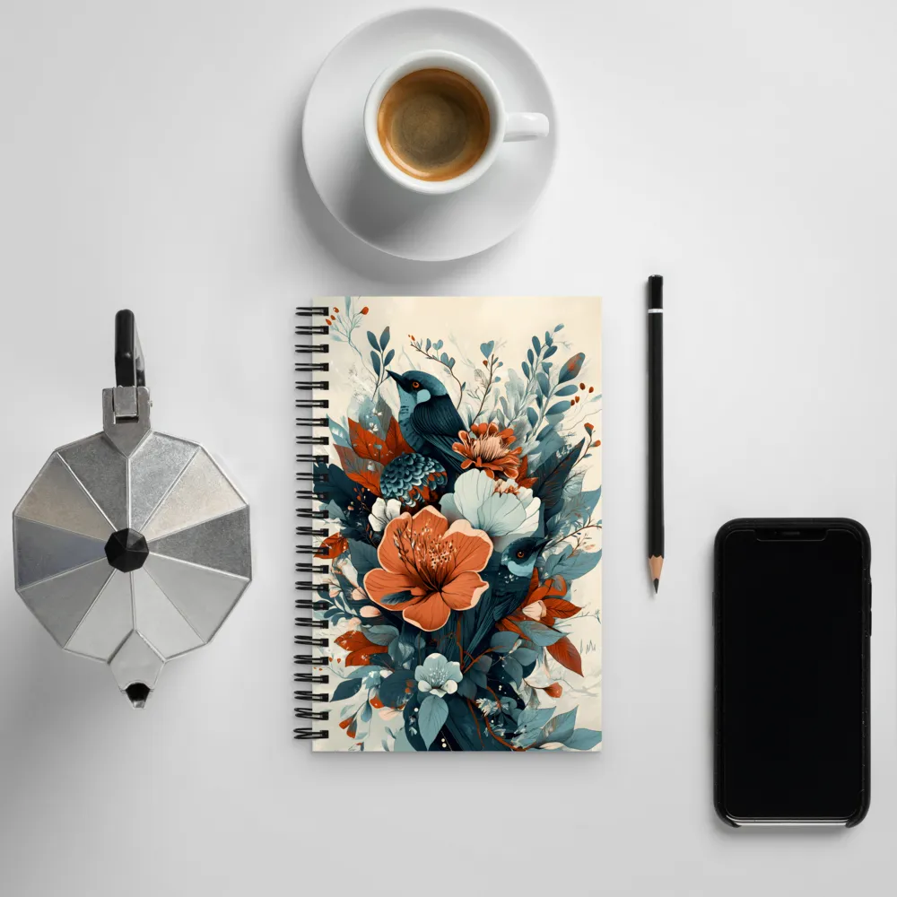 Serenity in Bloom | Spiral Notebook