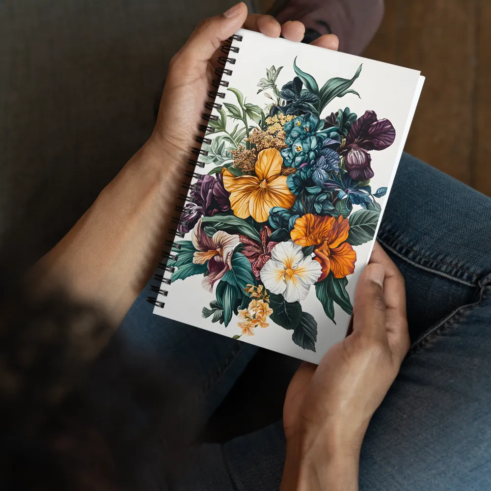 Floral Symphony | Spiral Notebook