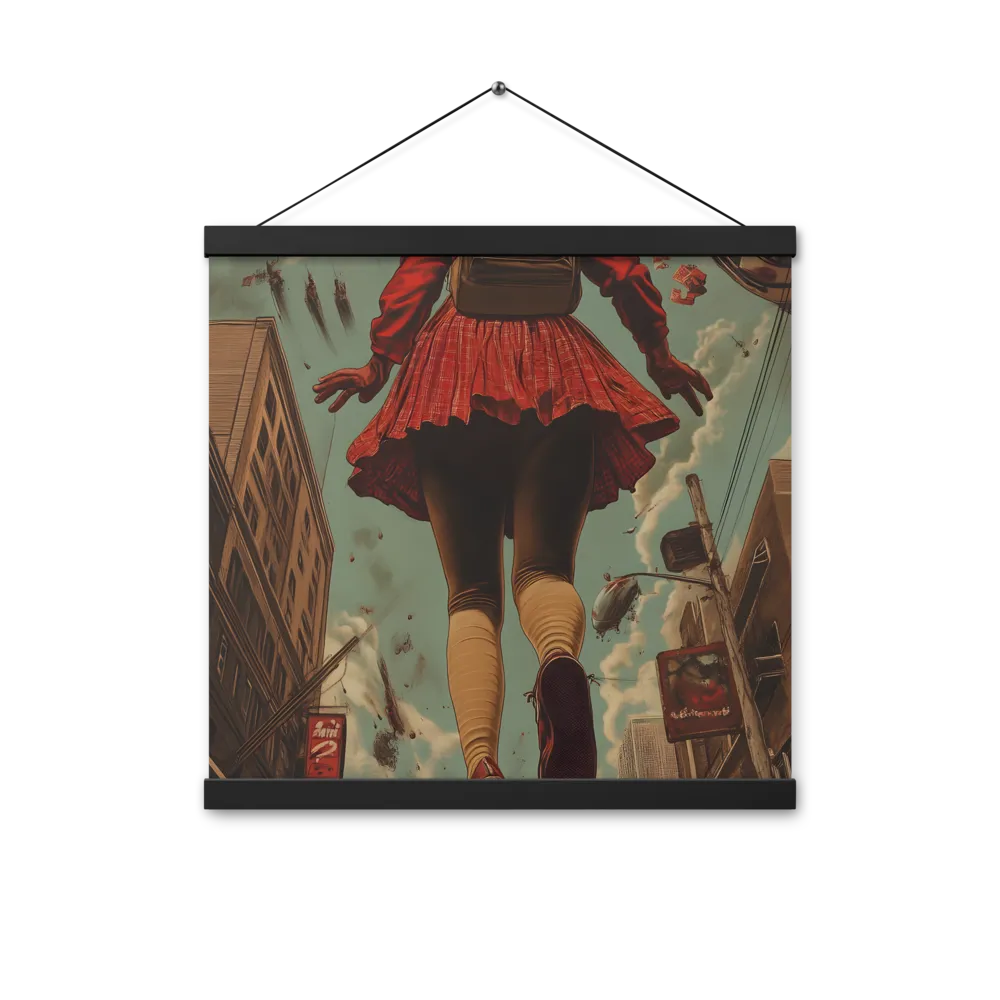 Flight of the Urban Dreamer | Poster With Black Wood Hanger | 16″×16″