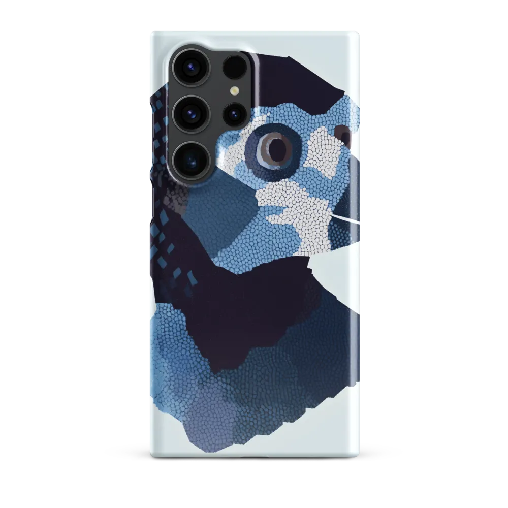 Abstract Avian Portrait in Blue