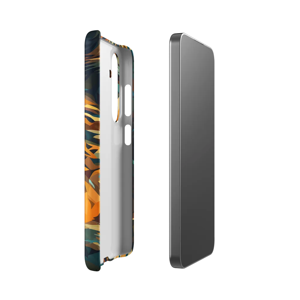 Wild Symphony: Abstract Tigers | Phone Case |  S24 | Snap Case | Matte