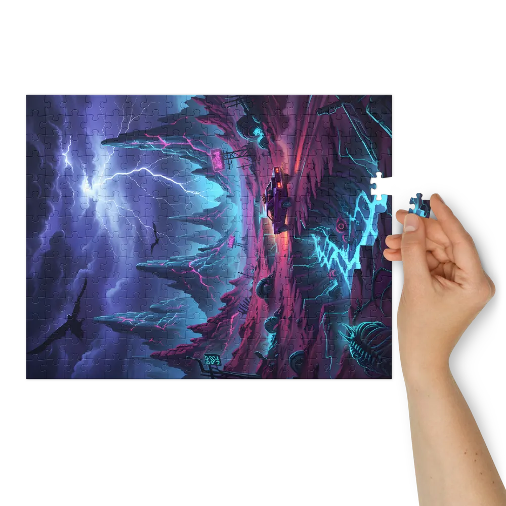 Neon Badlands 
 Jigsaw Puzzle in Tin Box