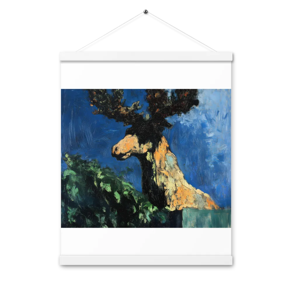 The Majestic Deer in Nature | Poster With White Wood Hanger | 16″×20″