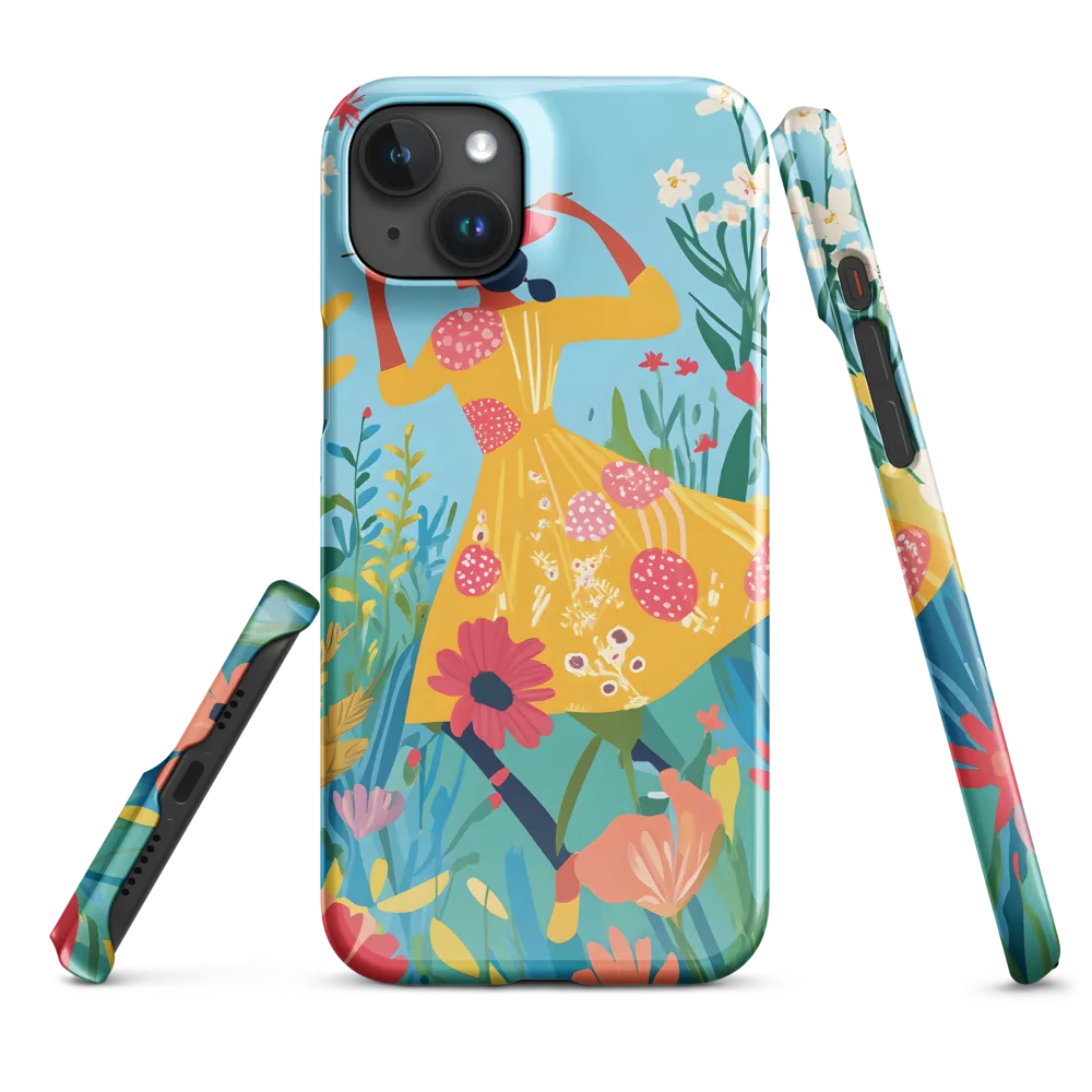 Dancing Among Blossoms | Phone Case |  15 Plus | Snap Case | Glossy