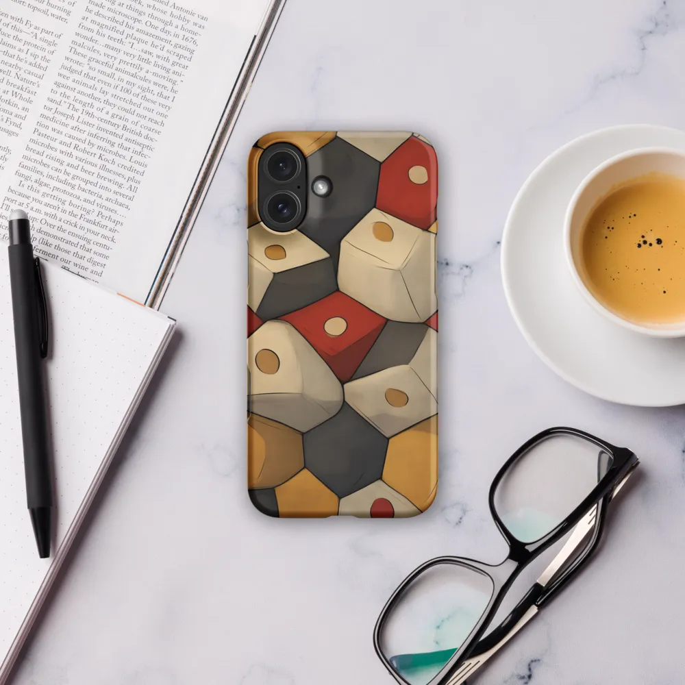 Interlocking Hexagons: An Abstract Dance of Color