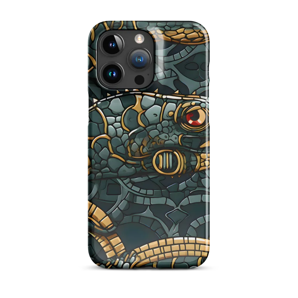Reptilian Elegance: A Digital Art Nouveau Tapestry