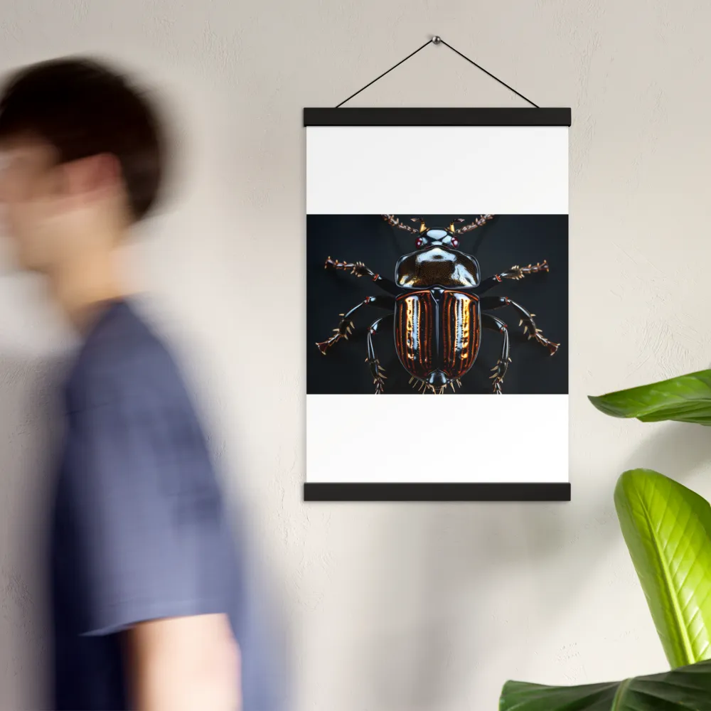 Luminous Insect Majesty | Poster With Black Wood Hanger | 12″×18″