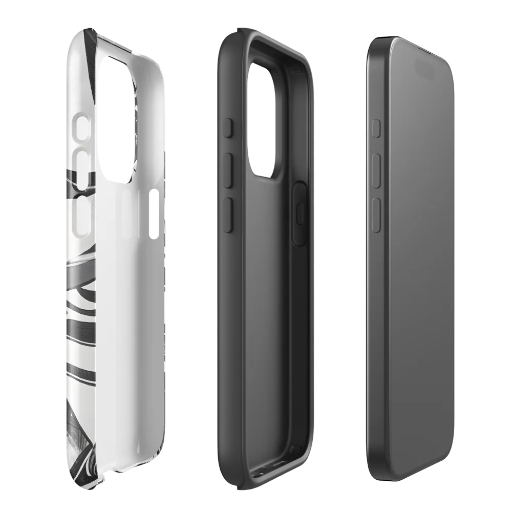 Fluid Grace: The Dance of Shadows | Phone Case |  15 Pro | Tough Case | Glossy