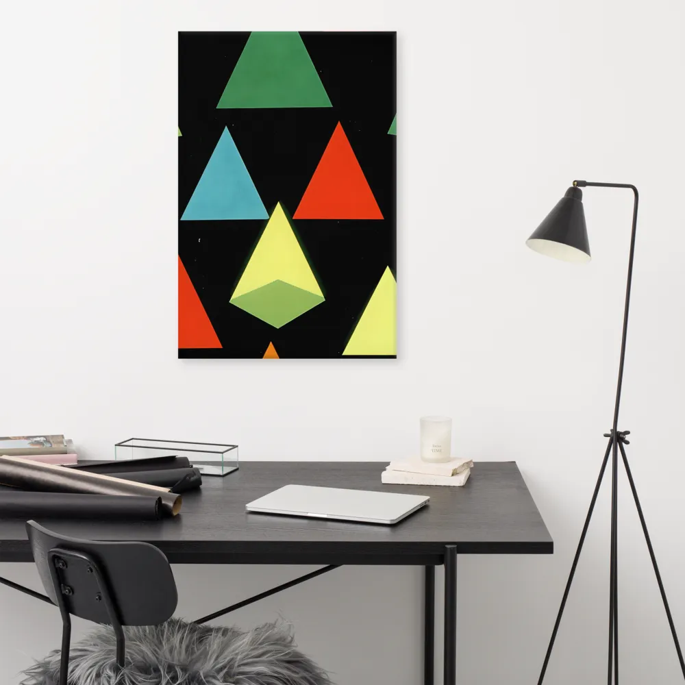 Geometric Harmony in Color | Canvas | 24″×36″