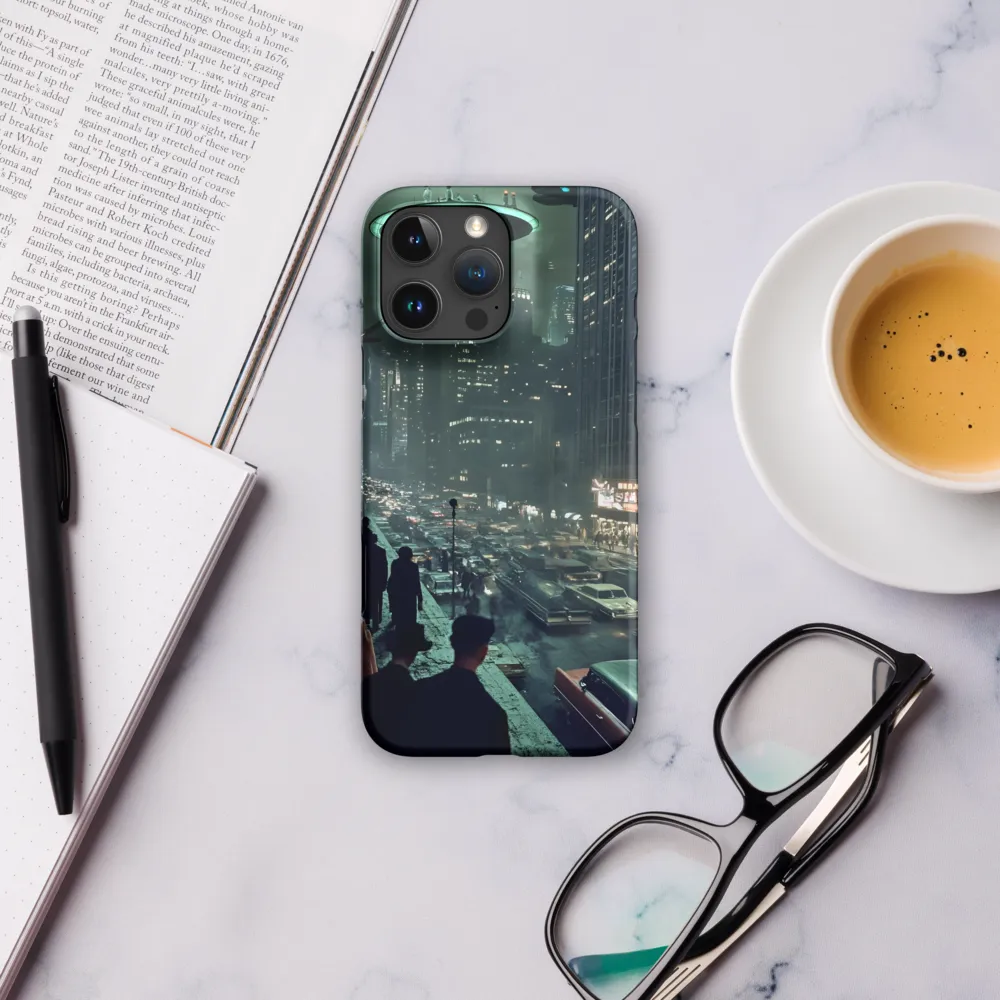 Mysterious Encounters in a Neon City | Phone Case |  16 Pro Max | Snap Case | Matte
