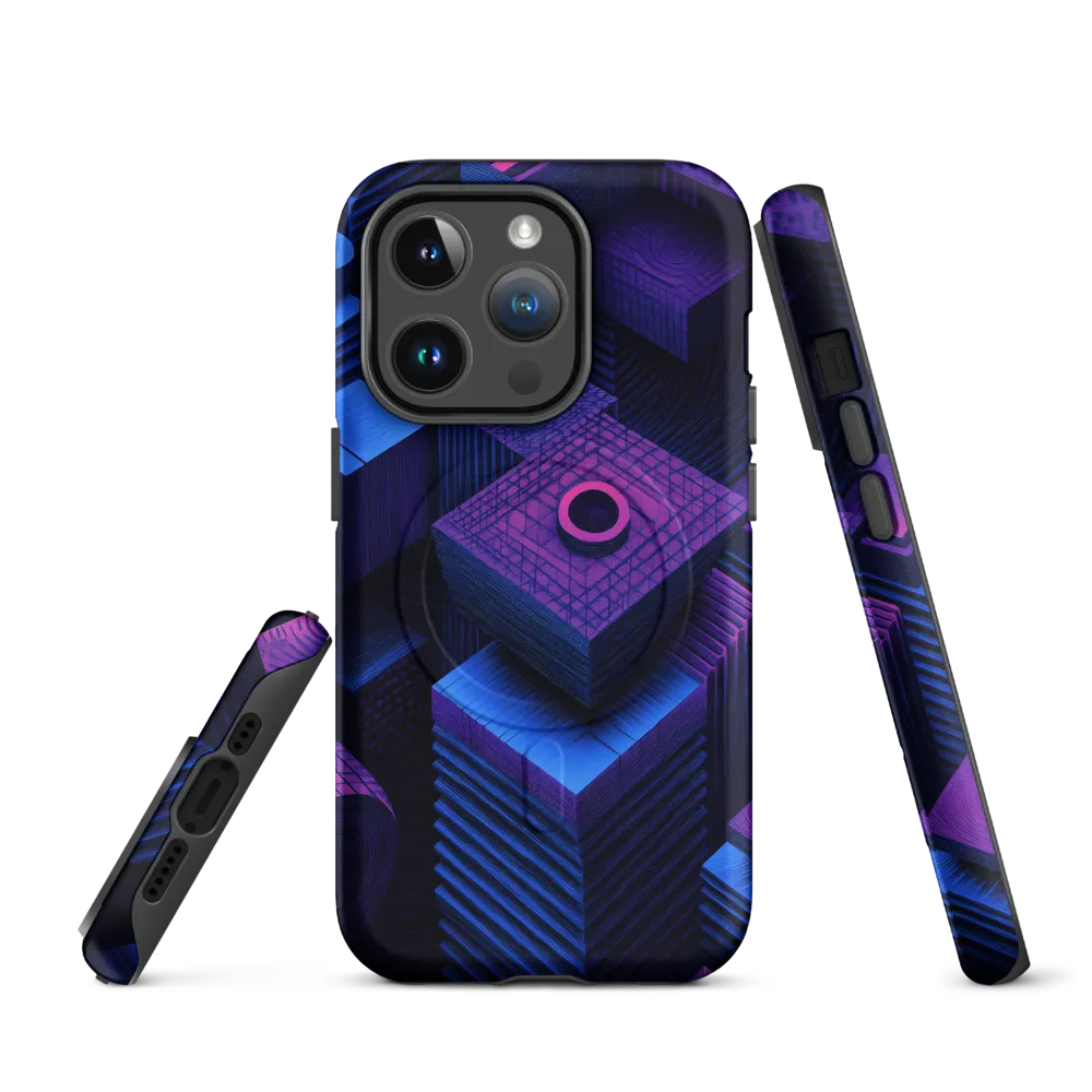 Geometric Dreams in Blue and Purple