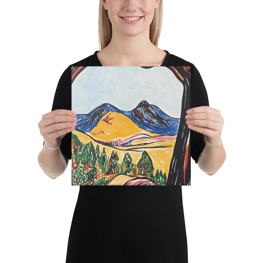 Vibrant Nature's Embrace | Canvas | 12″×12″