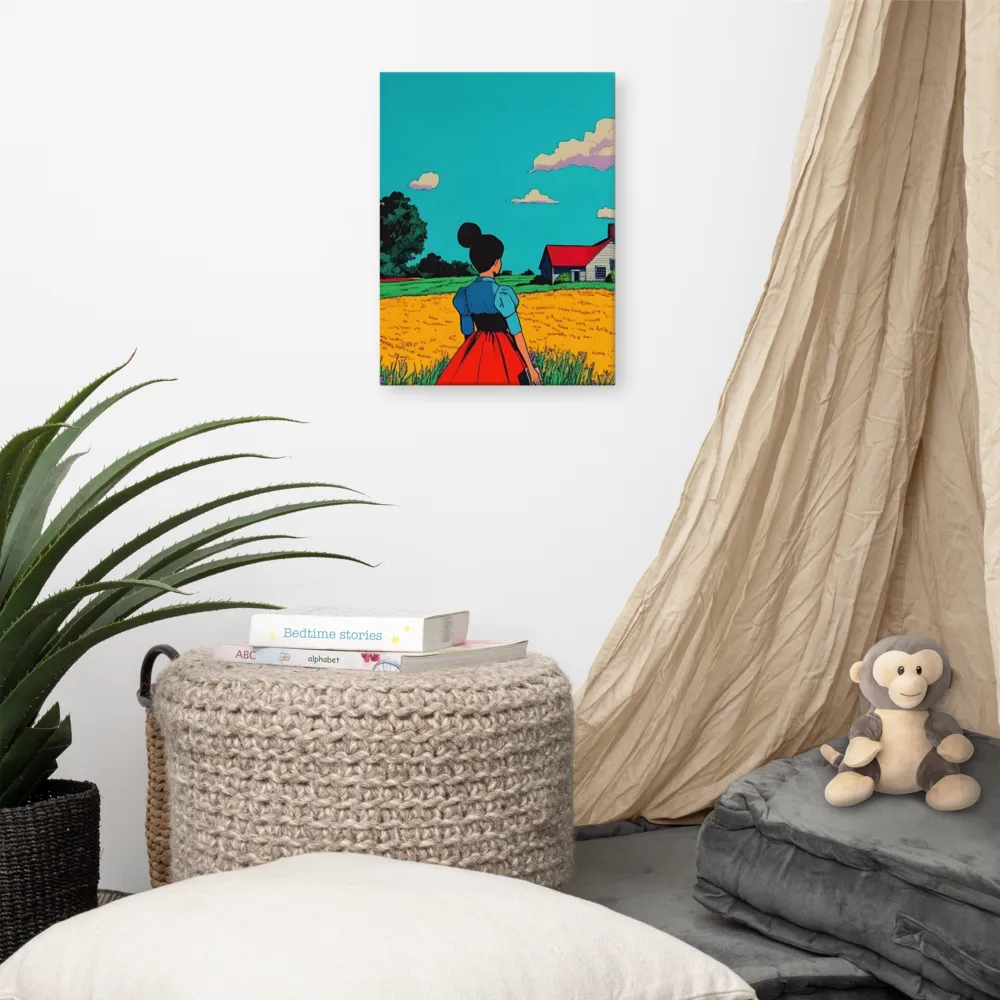 Whispers of a Sunlit Meadow | Canvas | 12″×16″