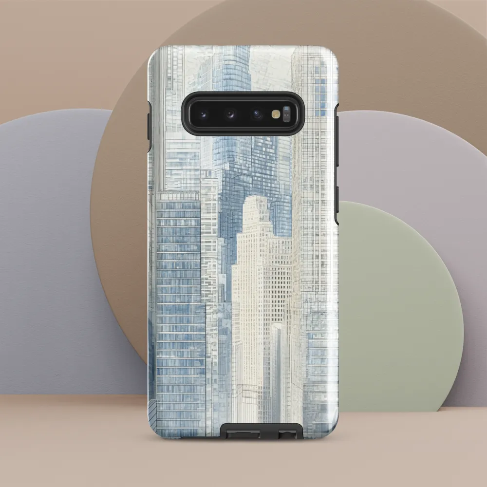 Urban Serenity: A Modern Cityscape | Phone Case |  S10 Plus | Tough Case | Glossy